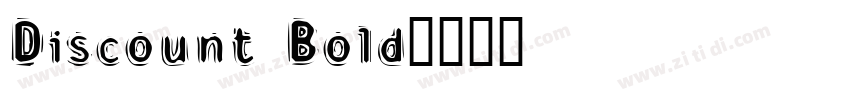 Discount Bold字体转换